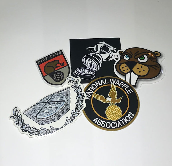 Classic Waffle sticker pack